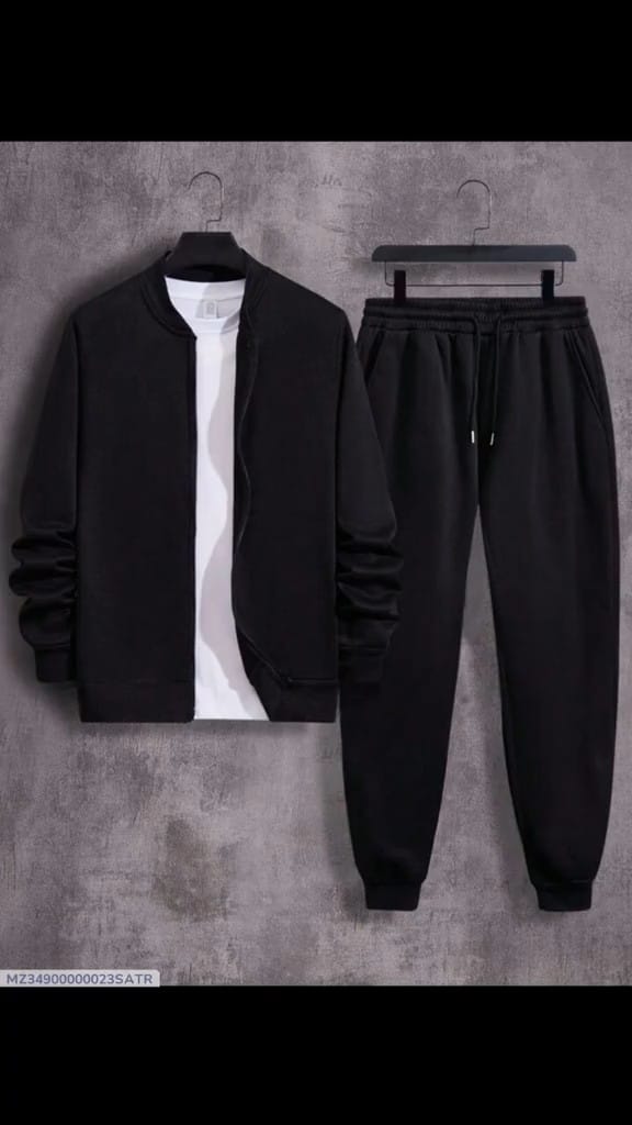 3 Pcs Sweat Shirt Track Suit For Men's Winter Collection